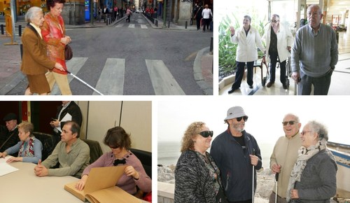 Collage de imágenes de afiliados y afiliadas participando en distintas actividades