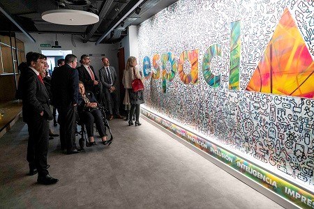 Momento de la inauguración de la sala EspaciA