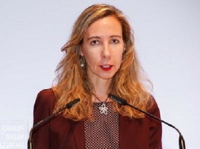 Patricia Sanz durante una intervención pública