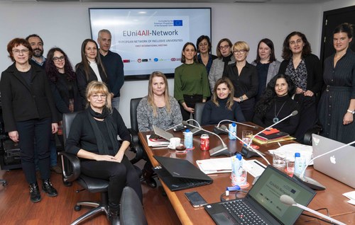 Reunión de expertos del proyecto de Erasmus+ ‘Red Europea de Universidades Inclusivas’