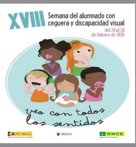 Cartel dela Semana del Alumnado con Discapacidad Visual en Melilla