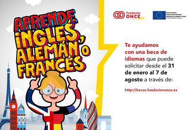  Imagen relativa a la convocatoria de becas de idiomas de Fundación ONCE 