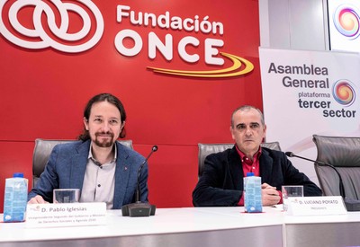 Pablo Iglesias y Luciano Poyato