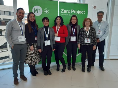 Técnicos de la ONCE y de Fundación ONCE que presentaron los proyectos en la conferencia