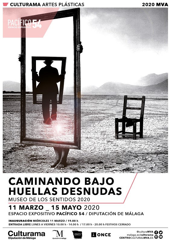 Cartel de la actividad Caminando bajo las huellas desnudas
