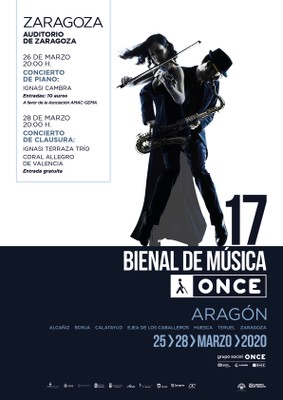 Uno de los carteles de la Bienal suspendida