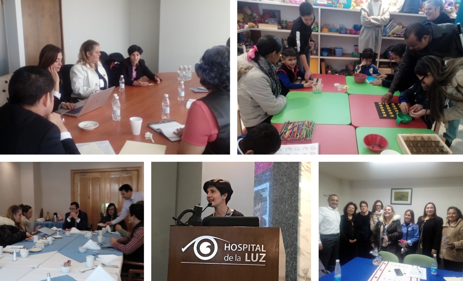 Collage de distintas imágenes del viaje de las representantes de FOAL a México