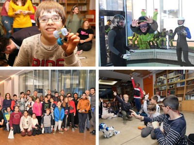 Collage de imágenes de distintas actividades del campus