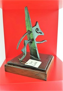 El trofeo entregado a la ONCE