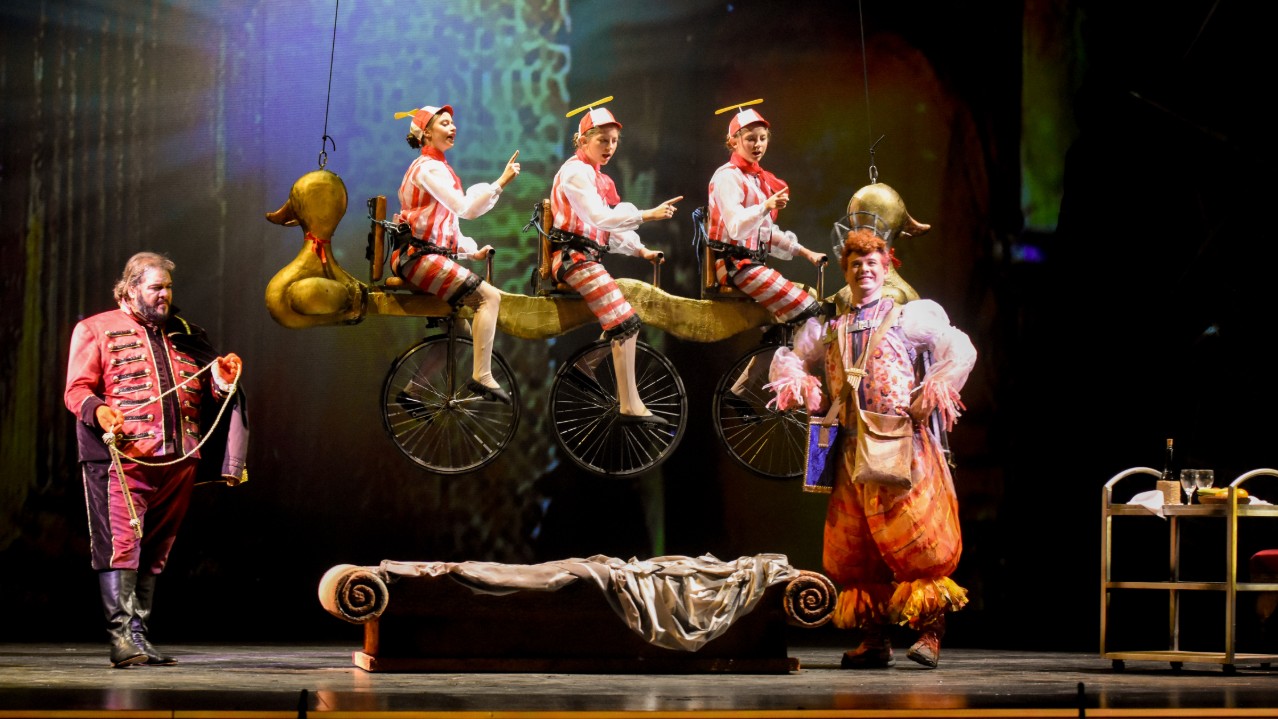 Escena de la opera La flauta mágica