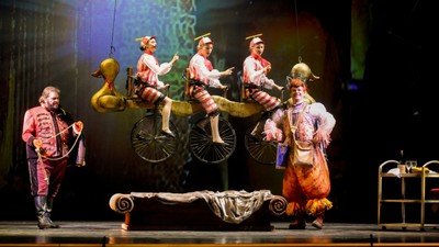 Escena de la opera La flauta mágica