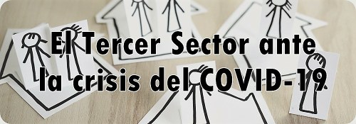 Cartel del Tercer Sector reivindicando la respuesta del Tercer Sector ante la crisis del coronavirus 