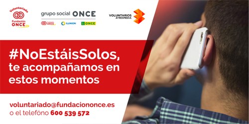 Imagen de la campaña "No estáis solos"