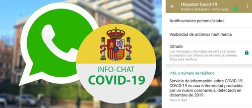 Imagen del chat Hispabot Covid 19