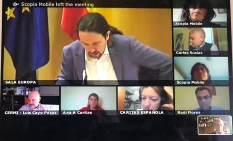 Reunión telemática sobre la renta social extraordinaria