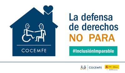 Imagen de la campaña de COCEMFE en torno al Día de la Convención