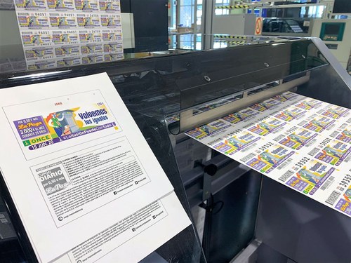 La Imprenta del Cupón el día en que se reinició el proceso de impresión de nuevos cupones