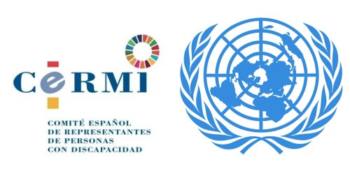 Logos del CERMI y de la ONU