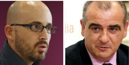 Nacho Álvarez y (a la derecha) Luciano Poyato