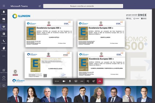 Pantallazo con las cuatro certificaciones concedidas a Ilunion por el Club Excelencia en Gestión