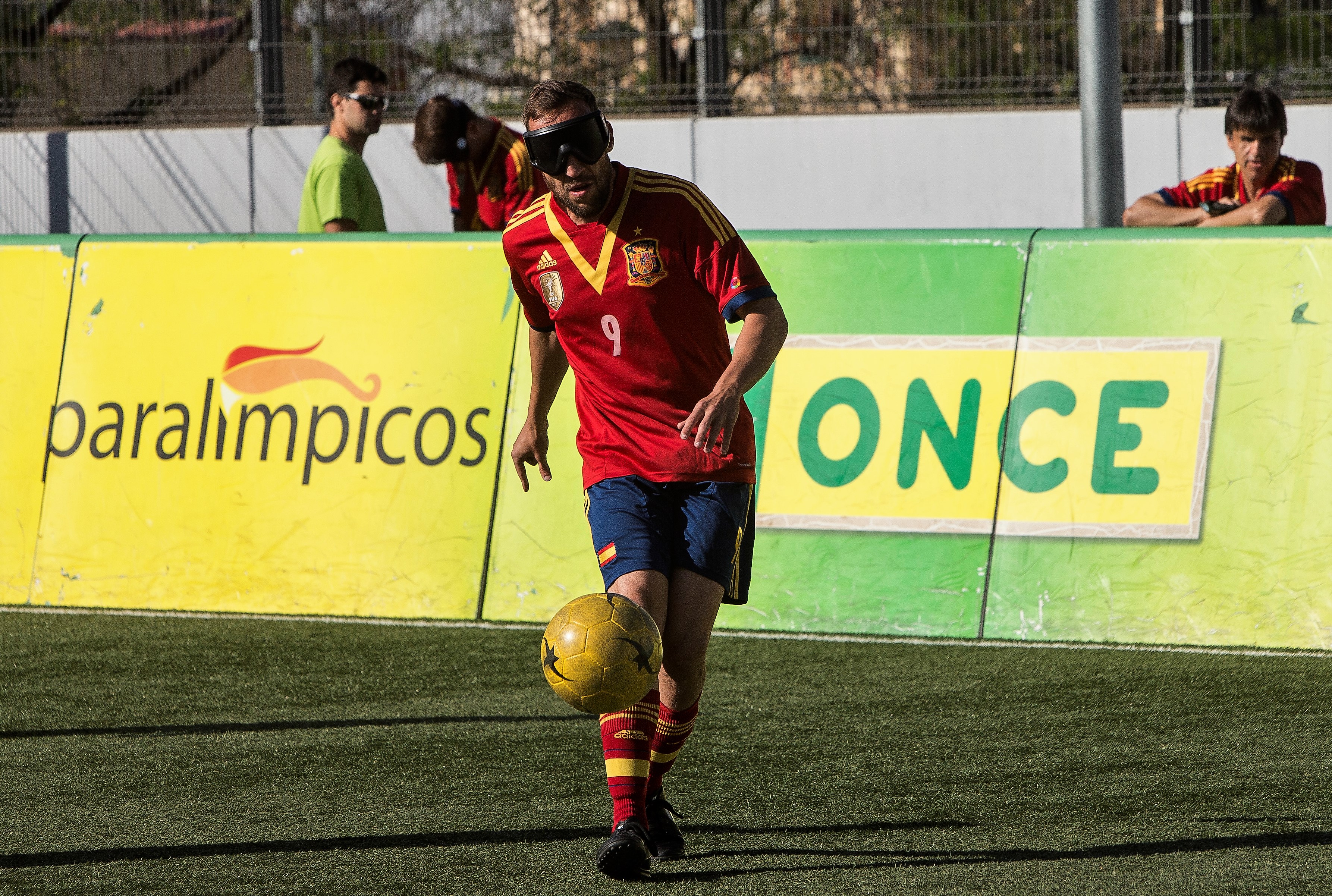 Antonio Martín Gaitán, jugador malagueño  y miembro de la selección española de fútbol-5 para ciegos