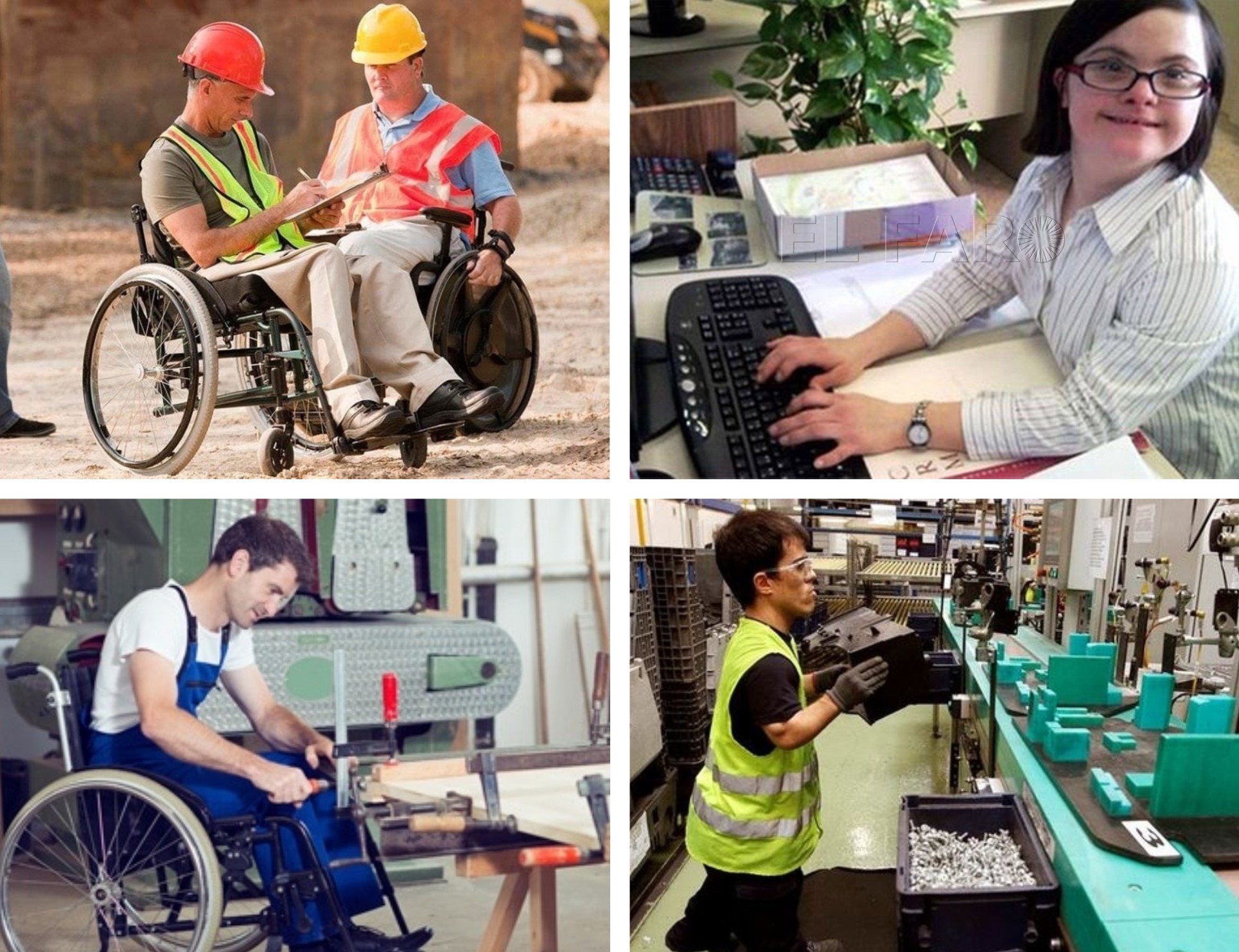 Collage empleo y discapacidad