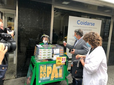 Acto en Pontevedra (Galicia). 