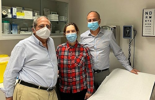 De izquierda a derecha, Victoriano Redondo, Belén Guerrero y José Rodríguez