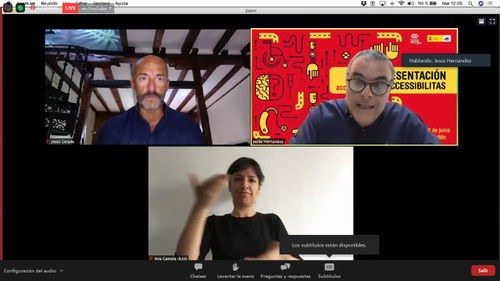 Pantallazo de la presentación del portal Accessibilitas