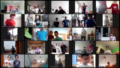 Pantallazo de una de las sesiones de entrenamiento