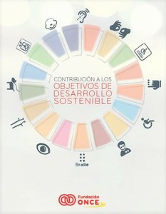 Cartel de la separata del Informe de Valor Compartido de Fundación ONCE relativa a los ODS