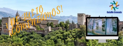 Cartel promocional de la agencia 'Guíame Granada'