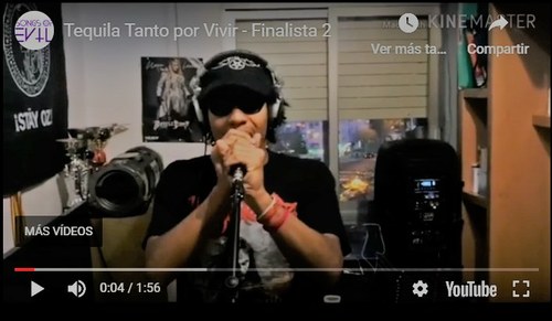 Edu, en un momento de la grabación del vídeo
