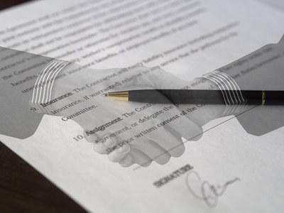 Imagen simbólica de la firma de un acuerdo