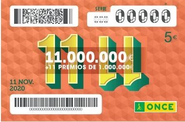 Cupón del sorteo del 11 del 11