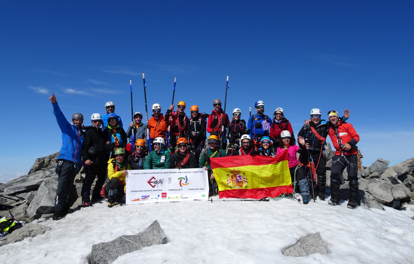 Expedición en Noruega tras hacer cumbre en el Galdhøpiggen