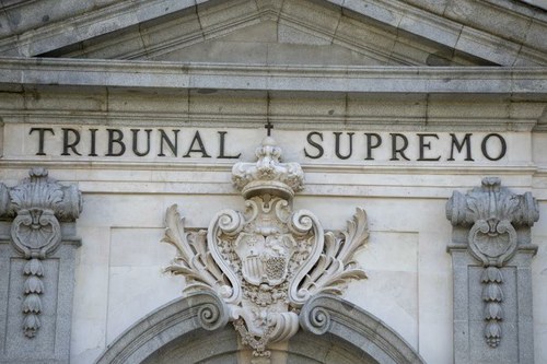 Fachada principal del Tribunal Supremo español en Madrid