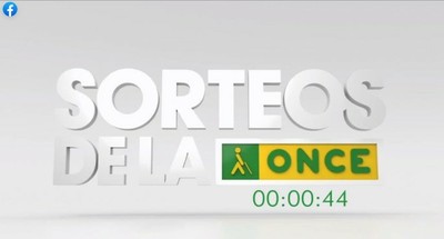 Pantallazo de la retransmisión por Facebook de los Sorteos de la ONCE