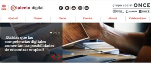 Pantallazo de la web por talento digital