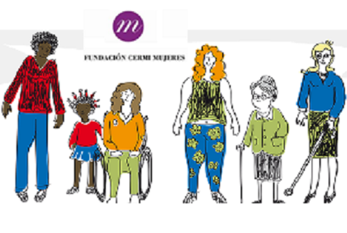 Logo de la FCM ilustrado con la imagen de diversas mujeres