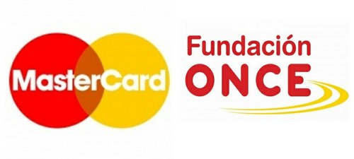 Logos de Master Card y Fundación ONCE