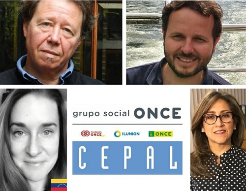 Arriba, Meresman y Güemes. Abajo, Heidi Ullmann, a la izquierda, Ana Lucía Arellano.  