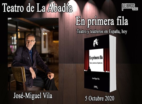 Cartel con la presentación del nuevo libro de José Miguel Vila