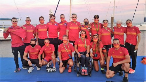 La selección española posa, al completo, en Alhandra