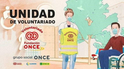 Pantallazo del vídeo de Fundación ONCE sobre la campaña de voluntariado