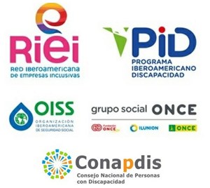 Collage de logos de las entidades organizadoras del webinario