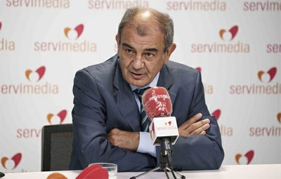 Pedreño durante la entrevista concedida a Servimedia