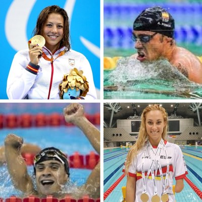 De arriba a abajo y de izquierda a derecha, Nuria Marqués, Toni Ponce, Óscar Salguero y Sarai Gascón