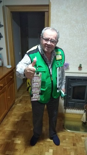 José Hernández Varas es el agente vendedor de la ONCE que ha repartido los 11 millones de euros del Sorteo Extraordinario 11/11 de la ONCE, en Collado Villalba