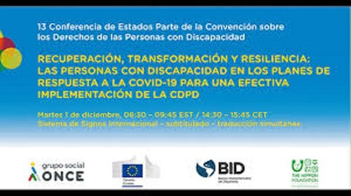 Diapositiva del cartel del encuentro online